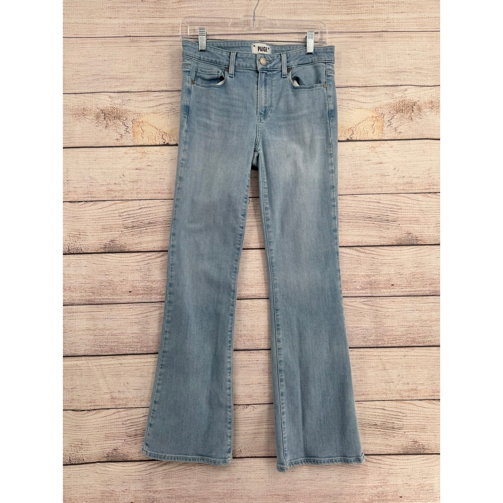 Paige‎ Skyline Boot Jeans Women 28 Light Blue Clarissa Stretch Denim 5811F50-013